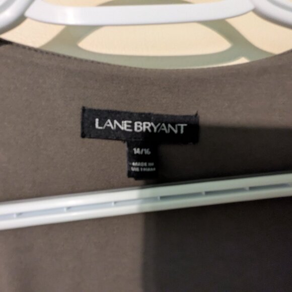 Lane Bryant olive dress with pockets - Picture 6 of 8